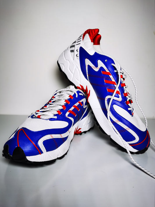 Adidas Retro Adiprene Torsion Blanco Azul Rojo No 27.5