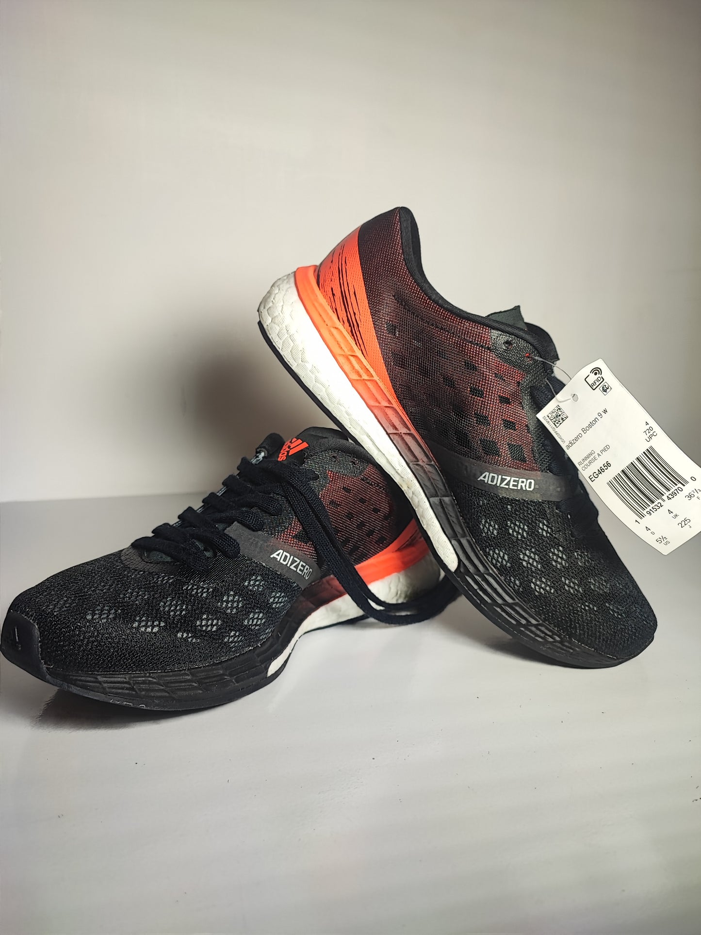 Adidas Adizero Boston 9 Running Negro / Naranja No 22.5