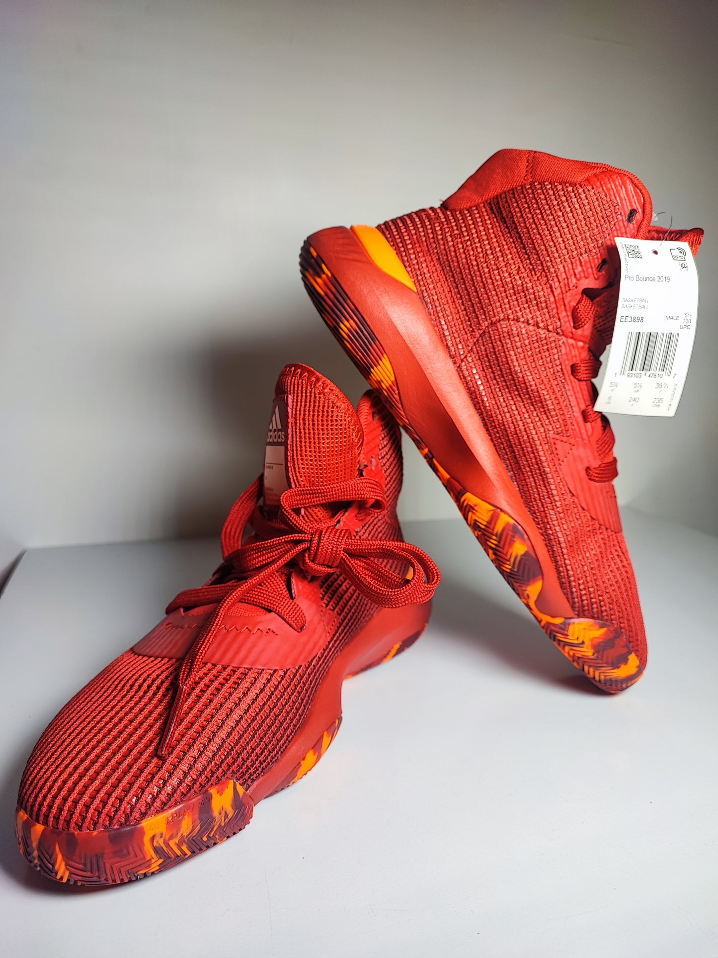 Adidas Pro Bounce Basketball Rojo / Naranja No 24