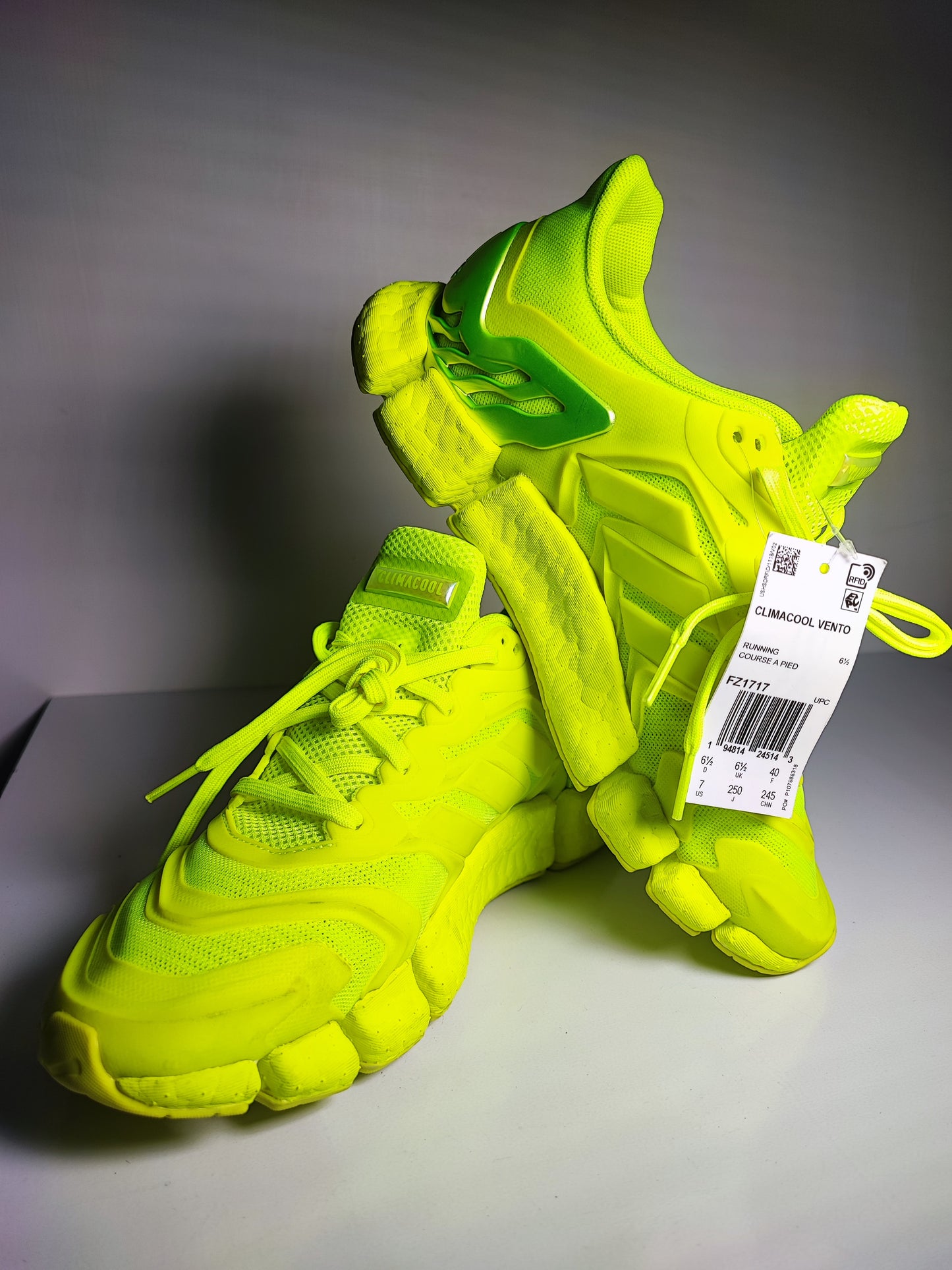 Adidas Climacool Vento Runnig Verde Fosforescente No 25