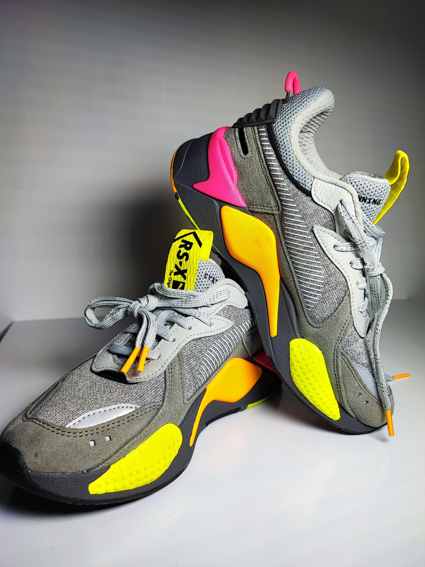 Puma Rs - X Casual Running Gris / Rosa / Naranja No 23