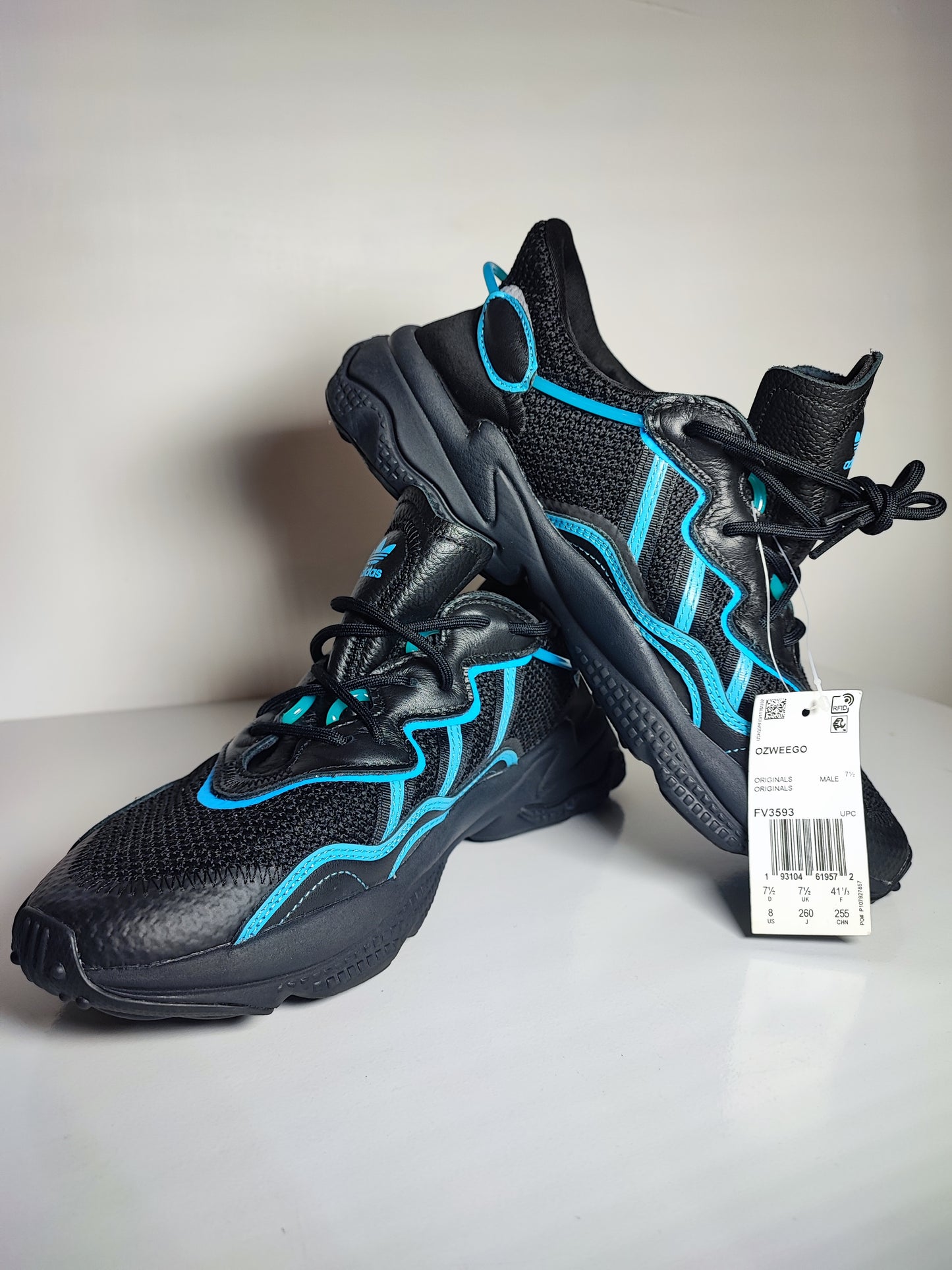 Adidas Ozweego Casual Piel Negro / Azul No 26