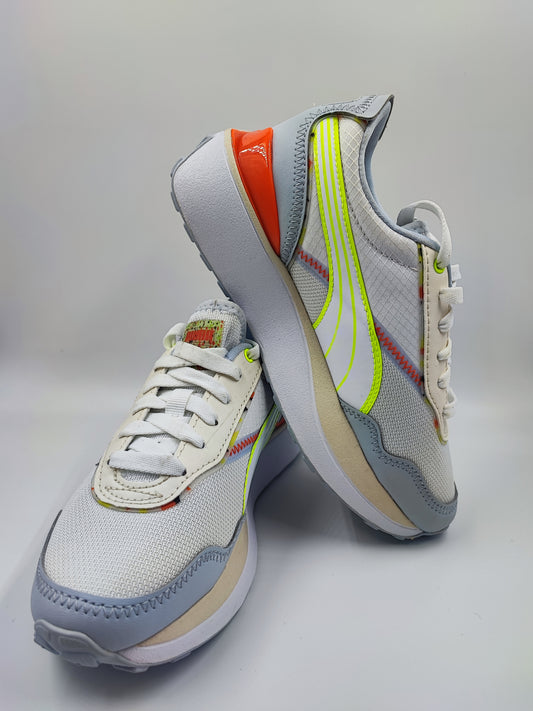 Puma Speed Racer Running Casual Blanco / Verde / Naranja No 22