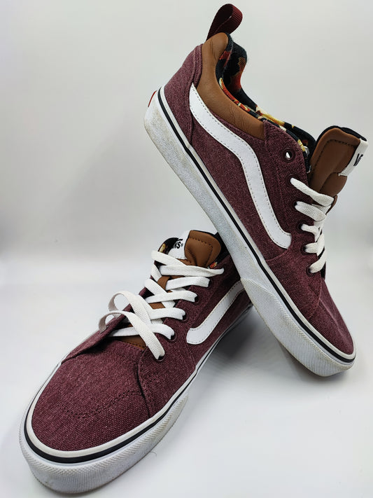 Vans Casual Tela Vino / Cafe No 27