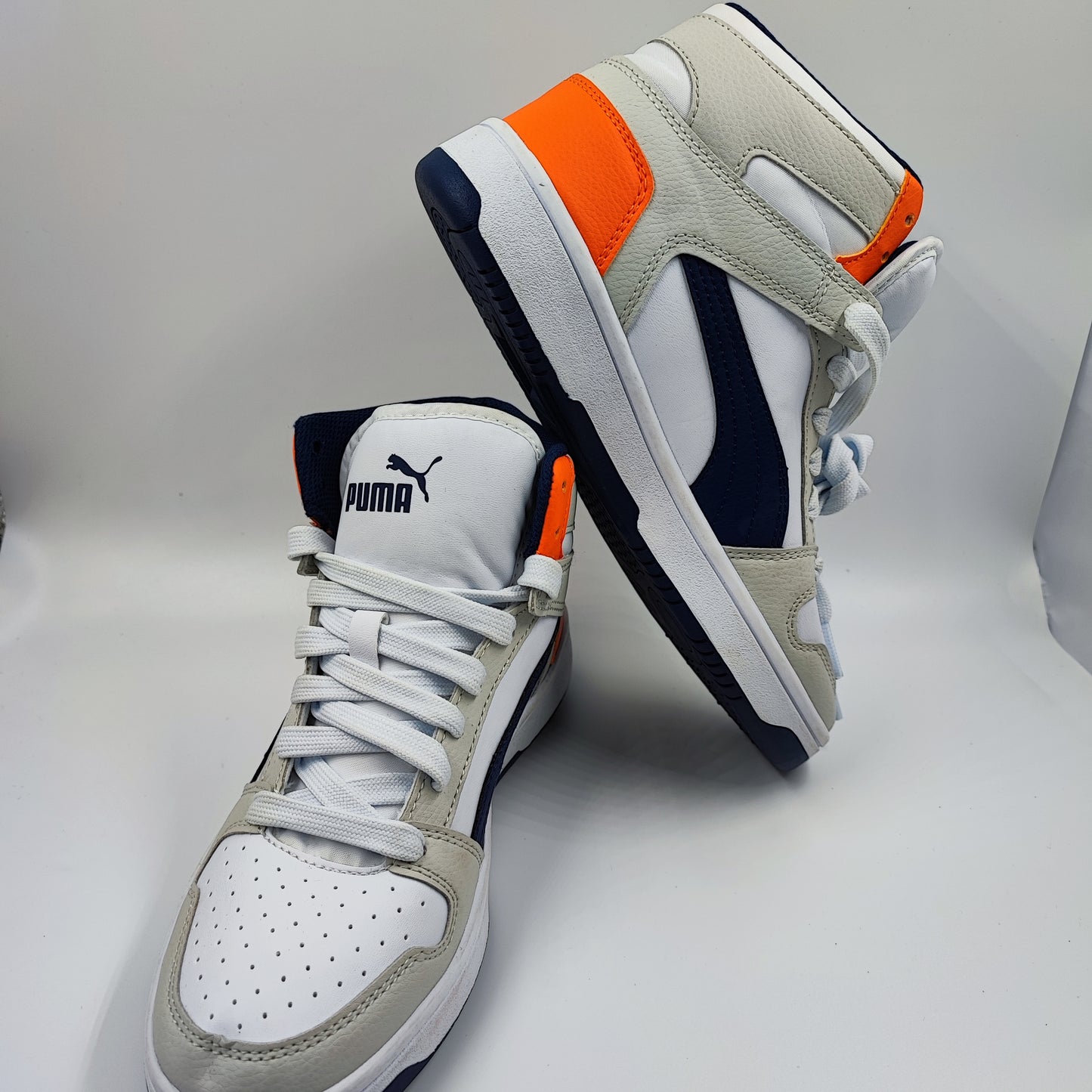 Puma Bota Casual Gris / Blanco / Azul No 23.5
