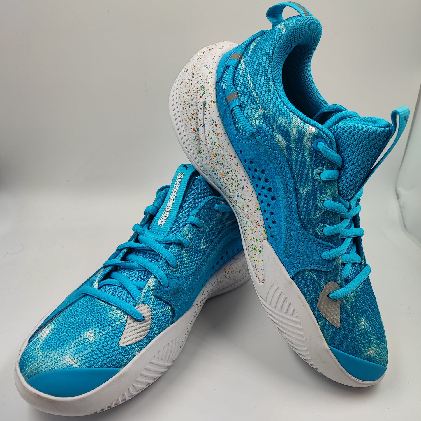 Puma Basketball Med Super Mario Bros Azul / Blanco No 24.5