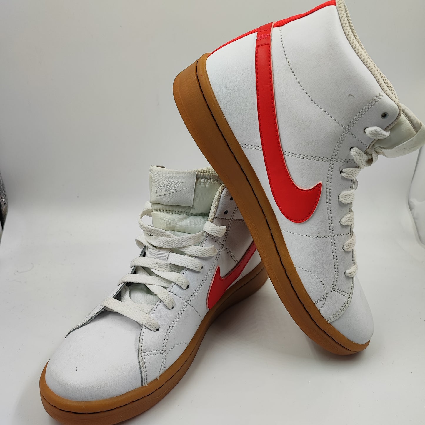 Nike Bota Alta Casual Retro Blanco/ Rojo No 24