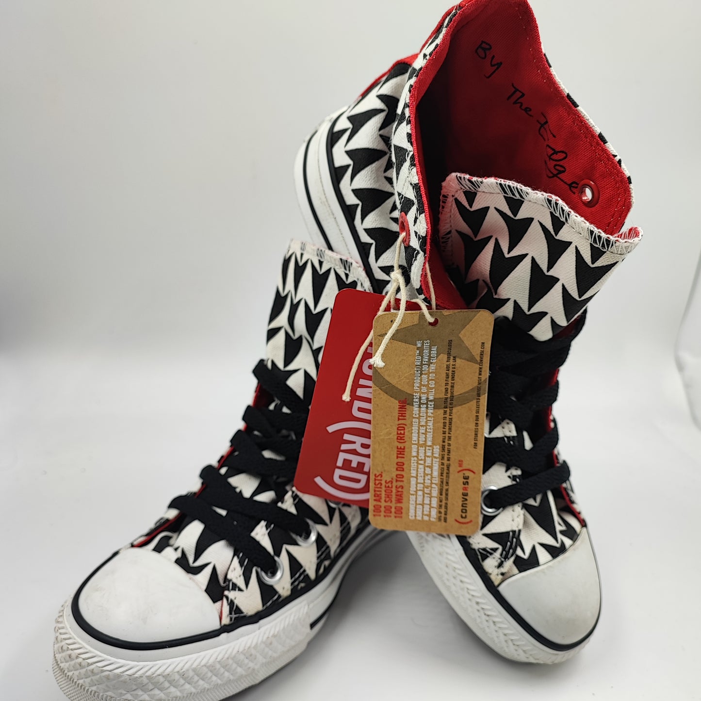 Converse Bota Edicion Especial By The Edge U2 Negro / Blanco No 24