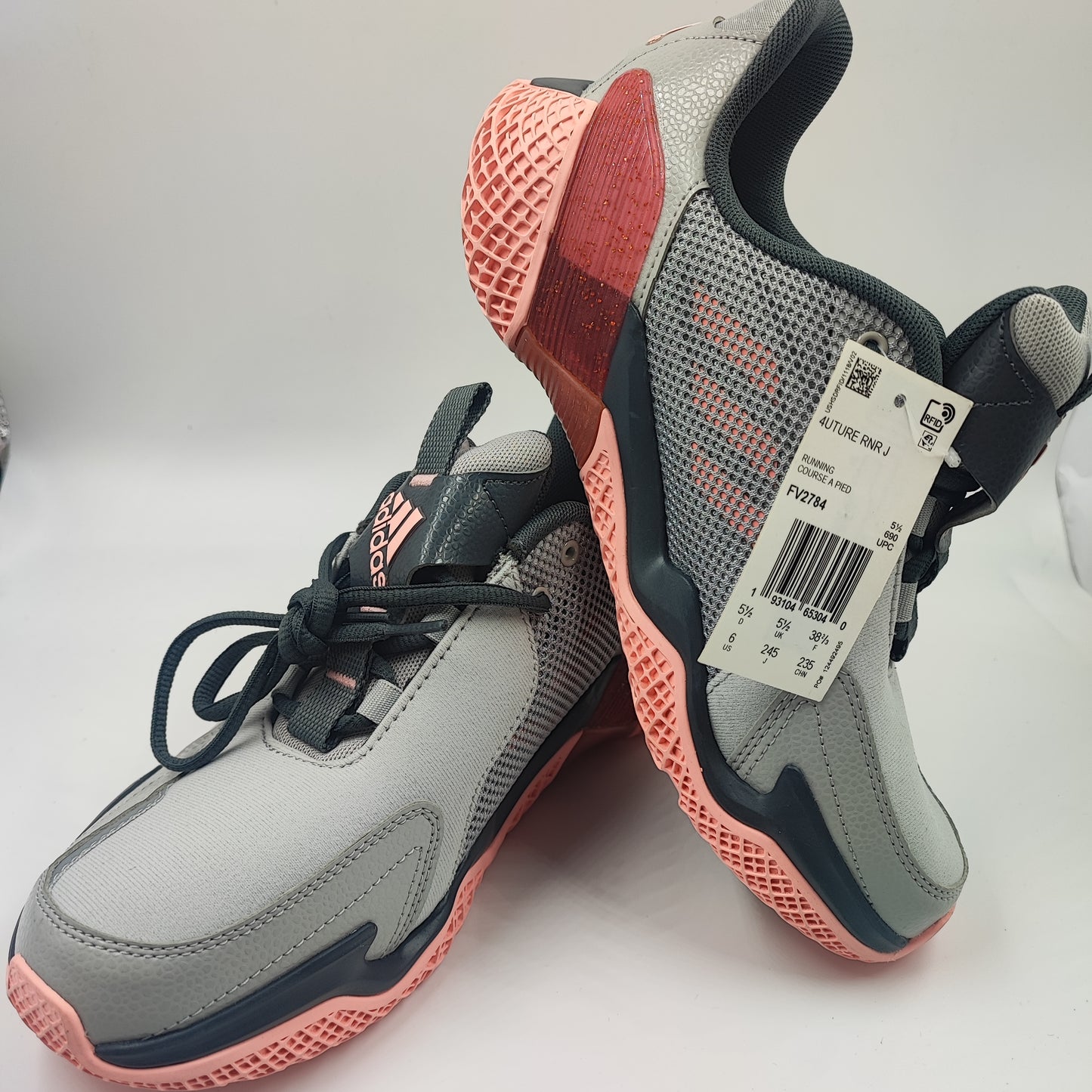 Adidas 4ture RNR Tenis / Running Gris / Rosa No 24.5