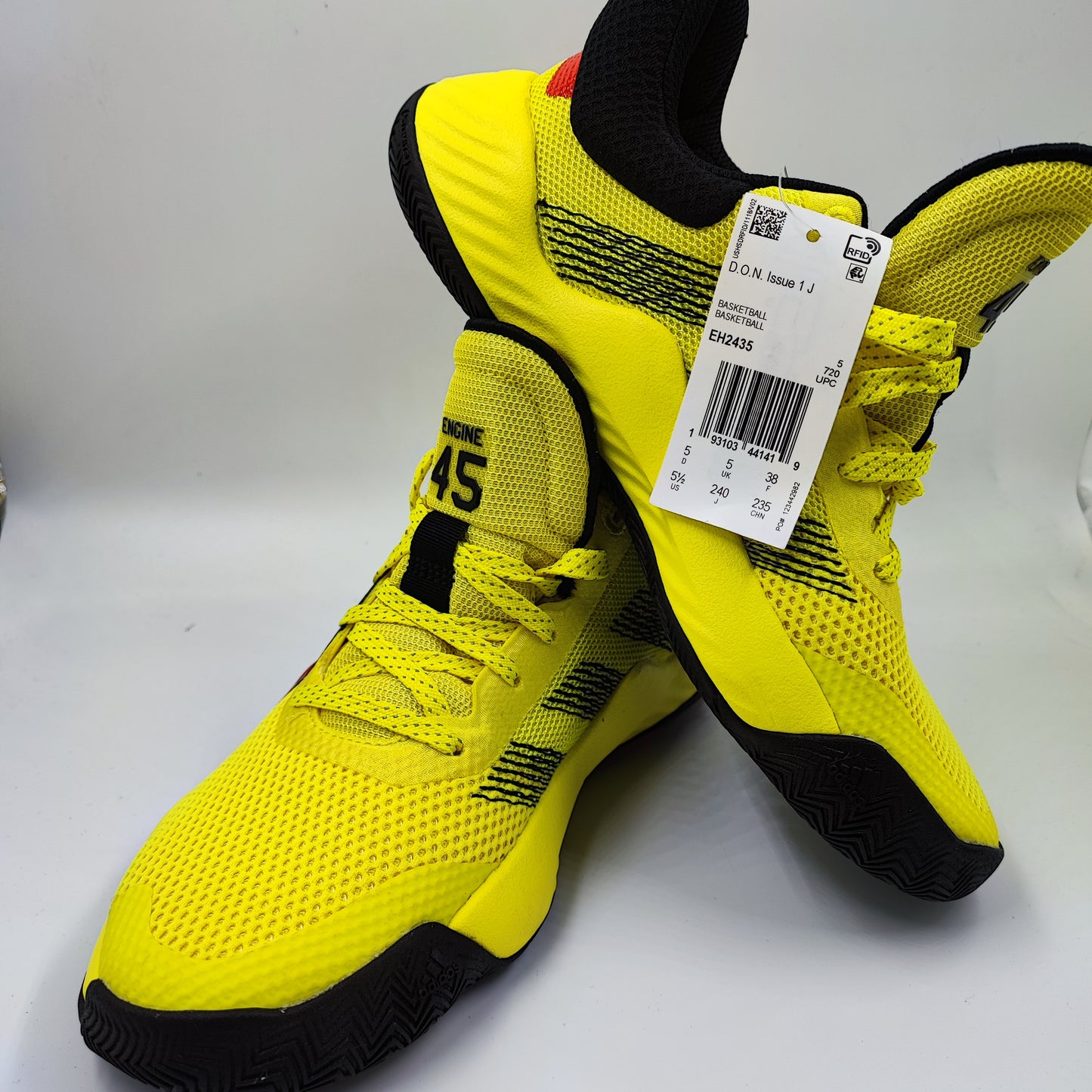Adidas Basketball Donovan Mitchell Issue 1 Amarillo / Negro No 24