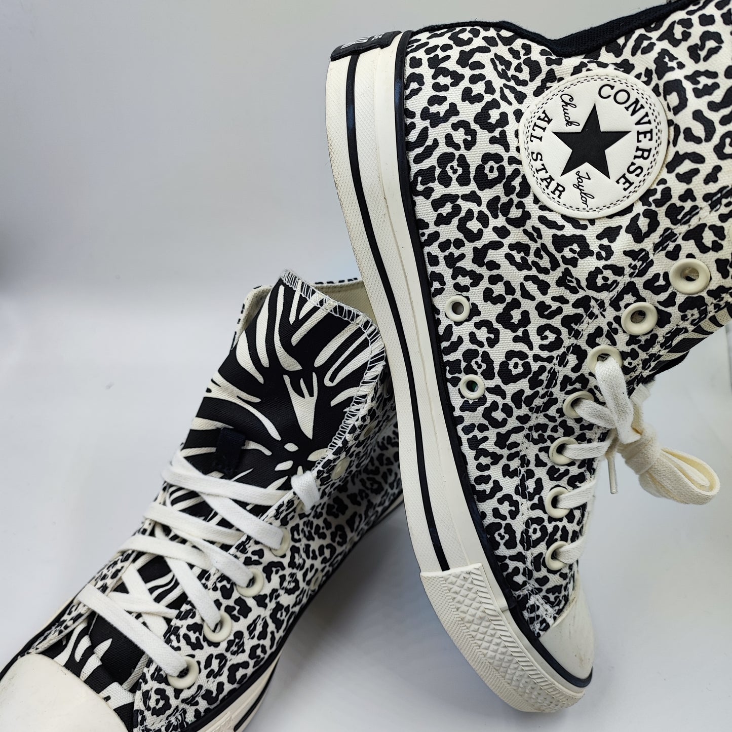 Converse Edición Especial Bota Animal Print Zebra No 25.5