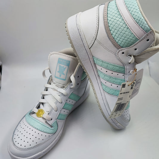 Adidas Top Ten Bota Basketball Retro Blanco / Azul Claro No 25