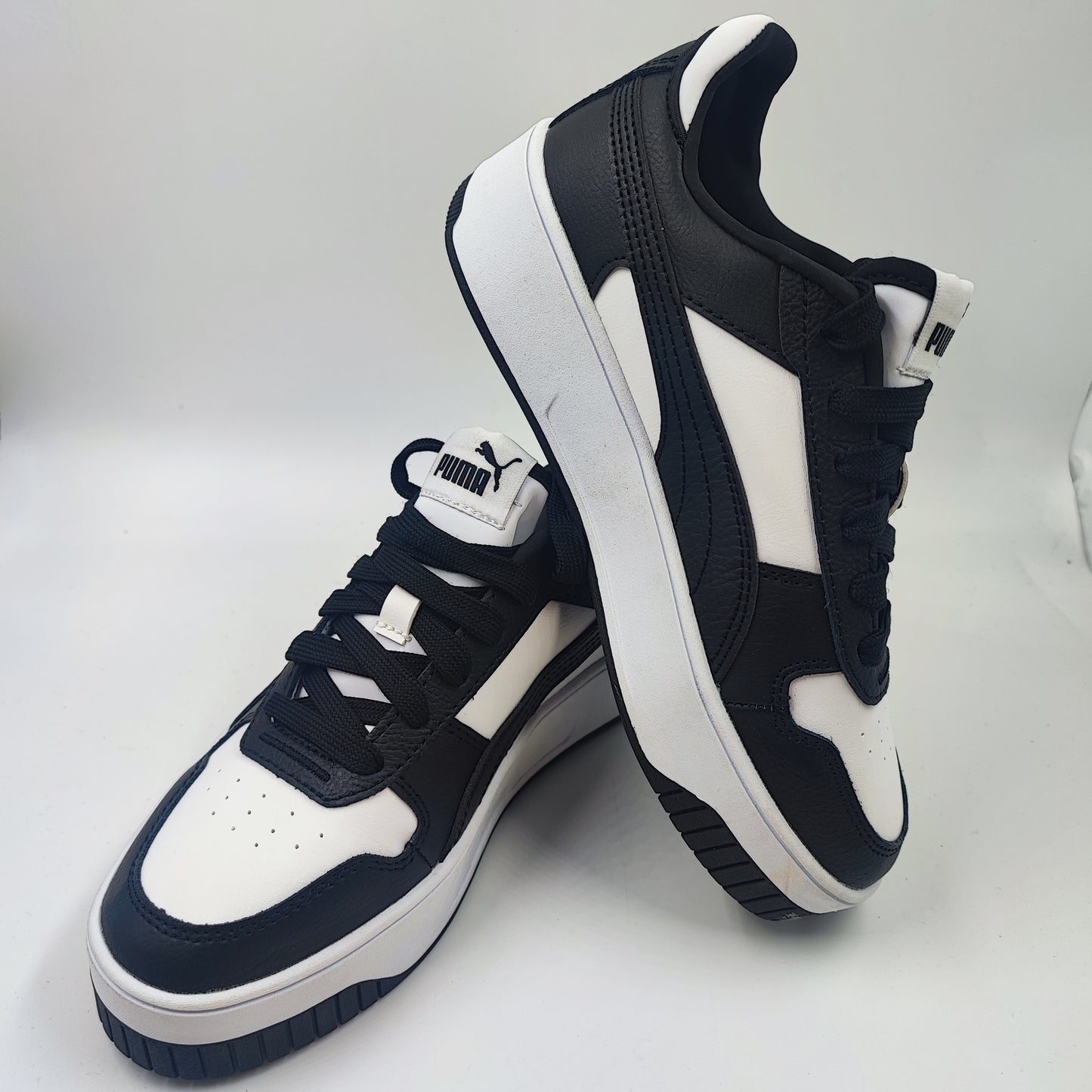 Puma Media Plataforma Casual Negro Blanco No 22