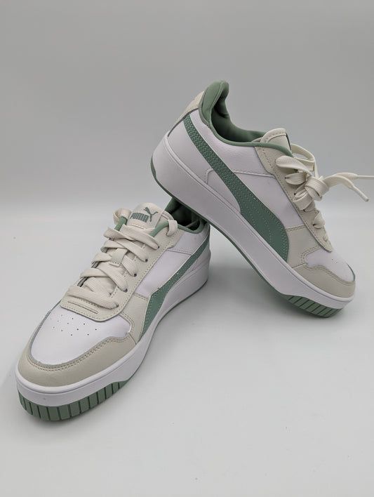 Puma Media Plataforma Casual Blanco / Verde / Beige No 24