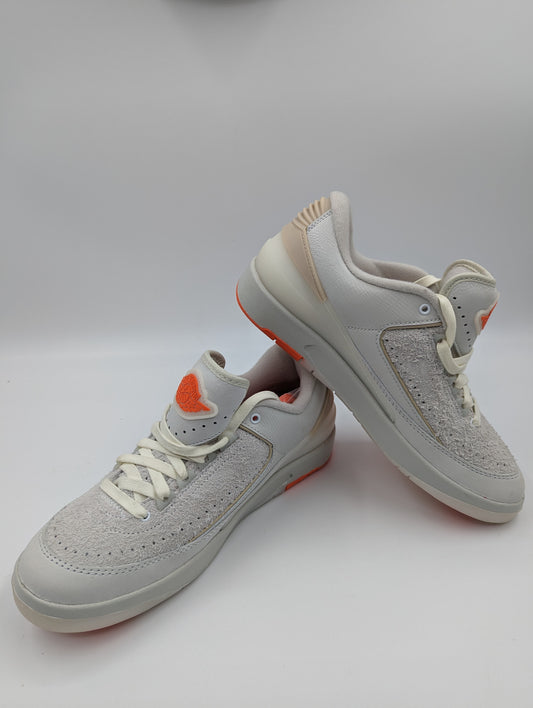 Jordan Air Low 2 Retro Casual Basketball Beige / Naranja No 25.5