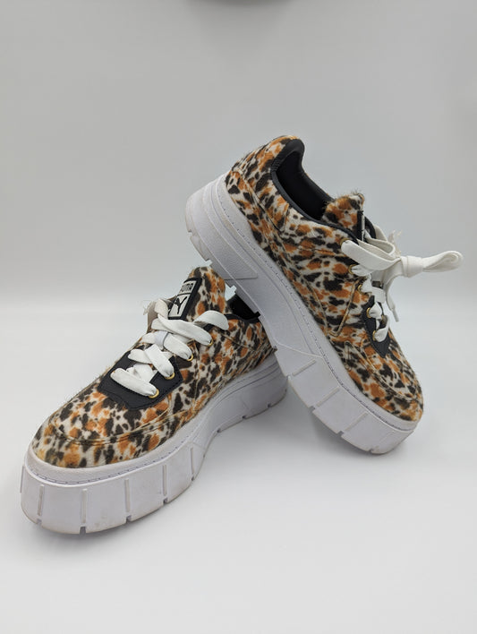 Puma Mayze Stack Edgy Wild Casual Plataforma Animal Print No 23.5