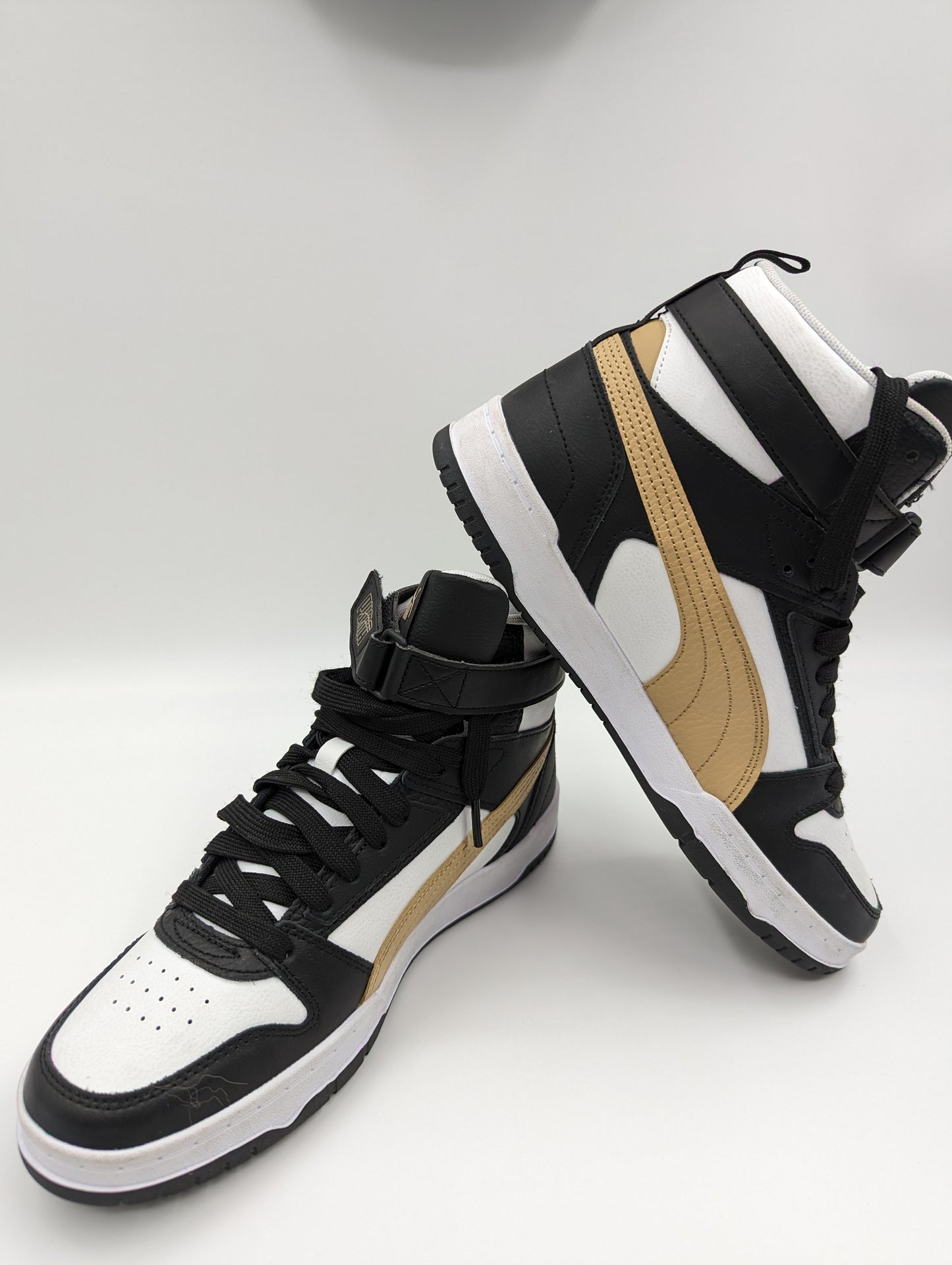 Puma Bota Casual Basketball Retro Blanco / Negro / Cafe No 25.5