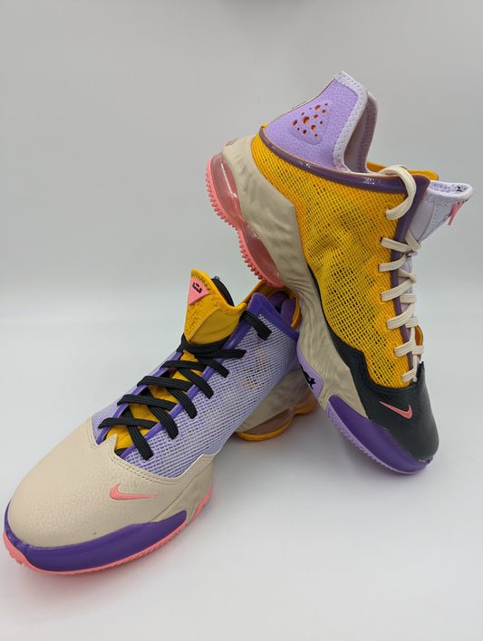 Lebron James 19 Basketball Pro Dual Color Amarillo / Purpura No 28.5