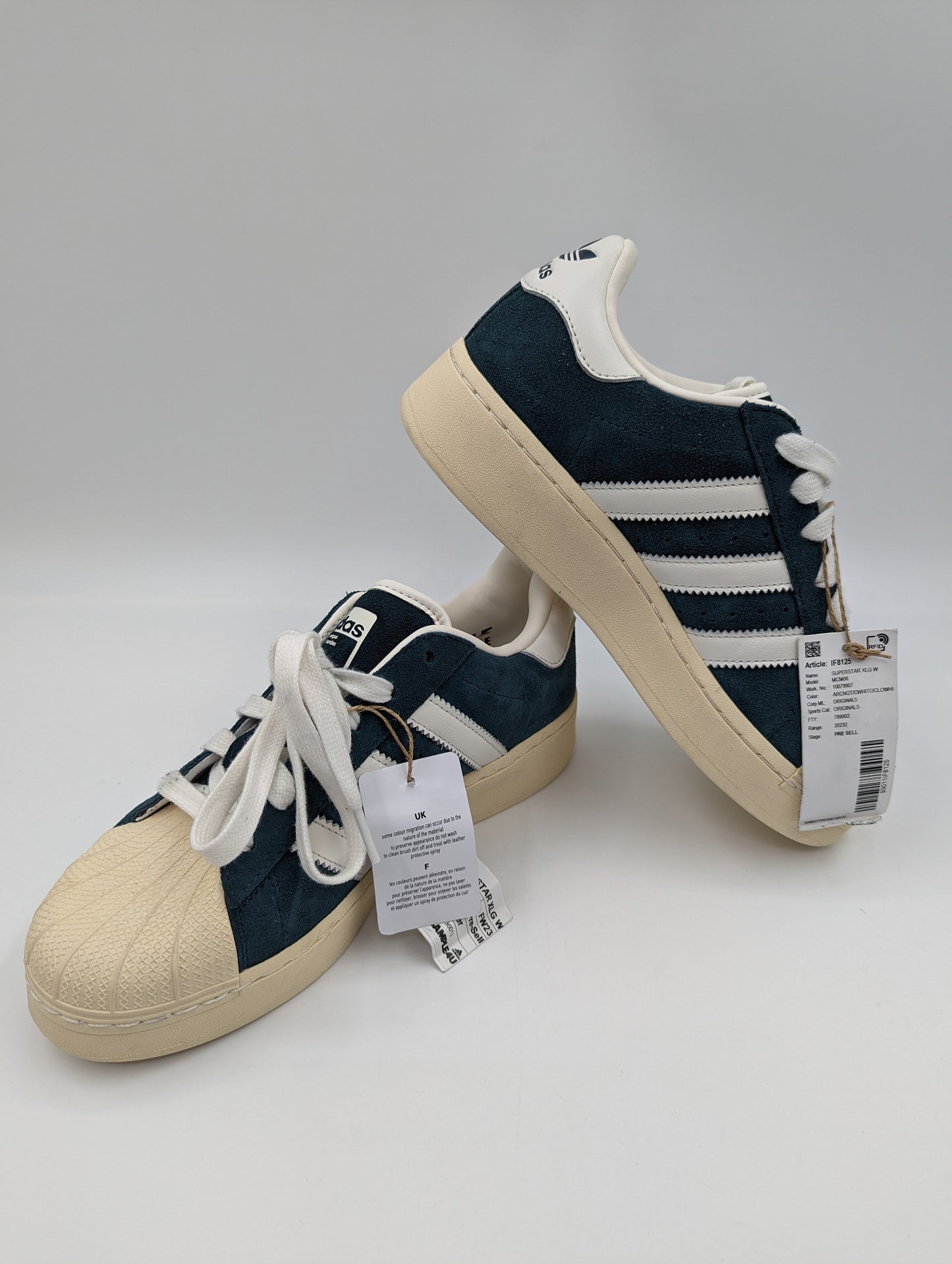 Adidas Superstar XLG Casual Beige / Suede Verde No 24