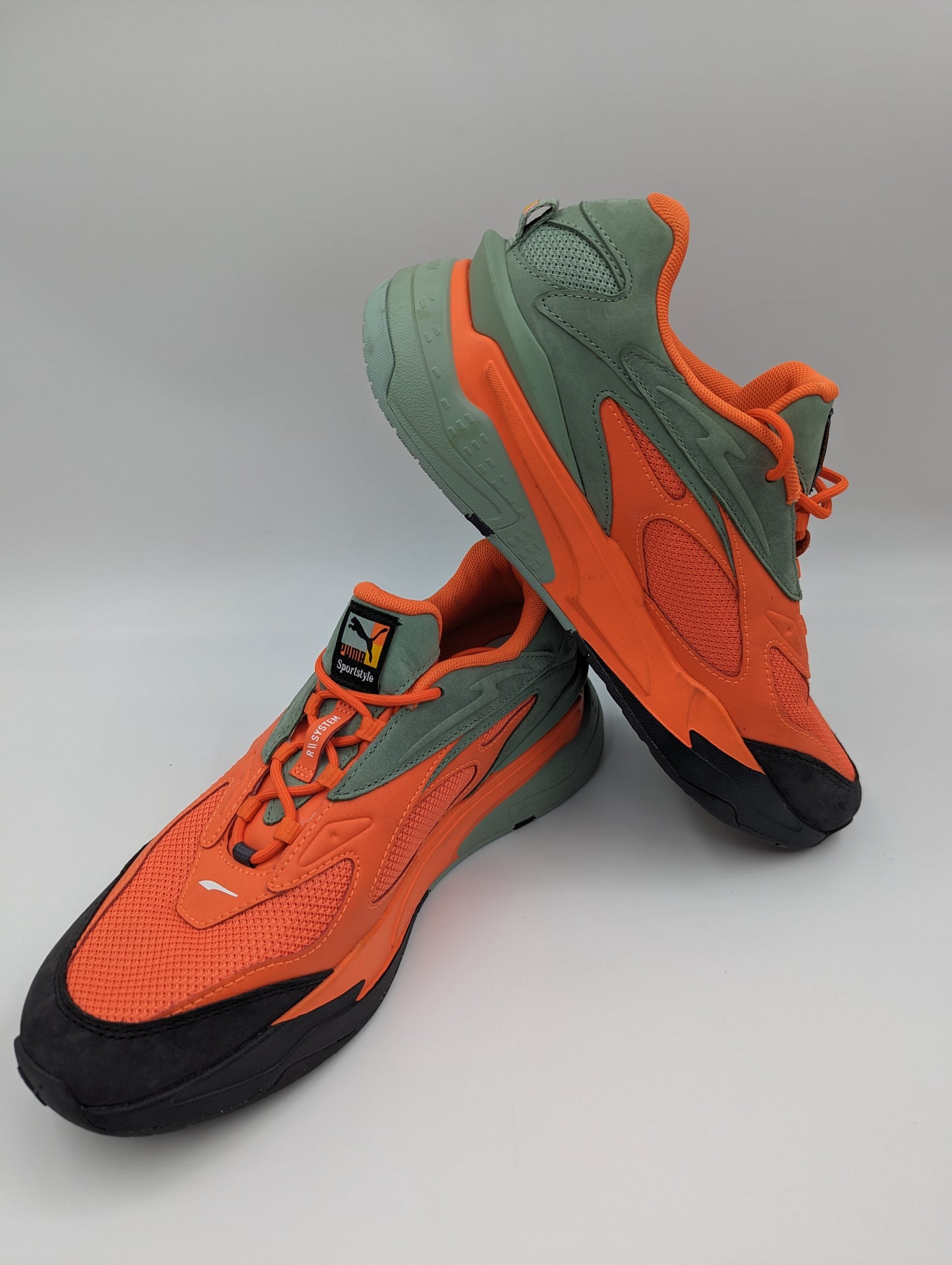 Puma Rs System Sportstyle Running Casual Naranja / Gris / Negro No 27
