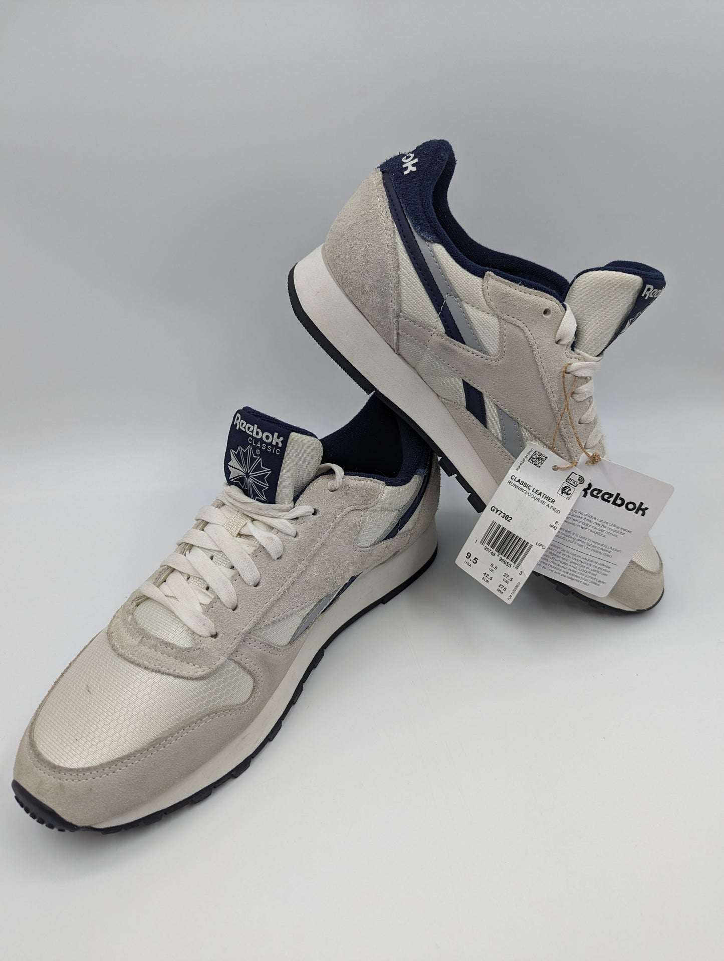 Reebok Classic Leather Running / Casual Beige / Azul No 27.5