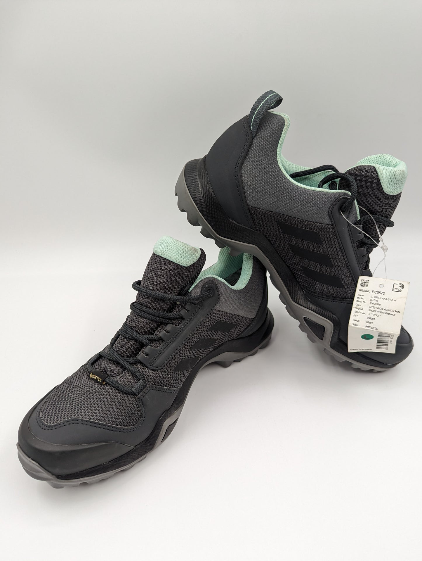Adidas Terrex Ax3 Trail Negro / Turquesa / Gris No 24