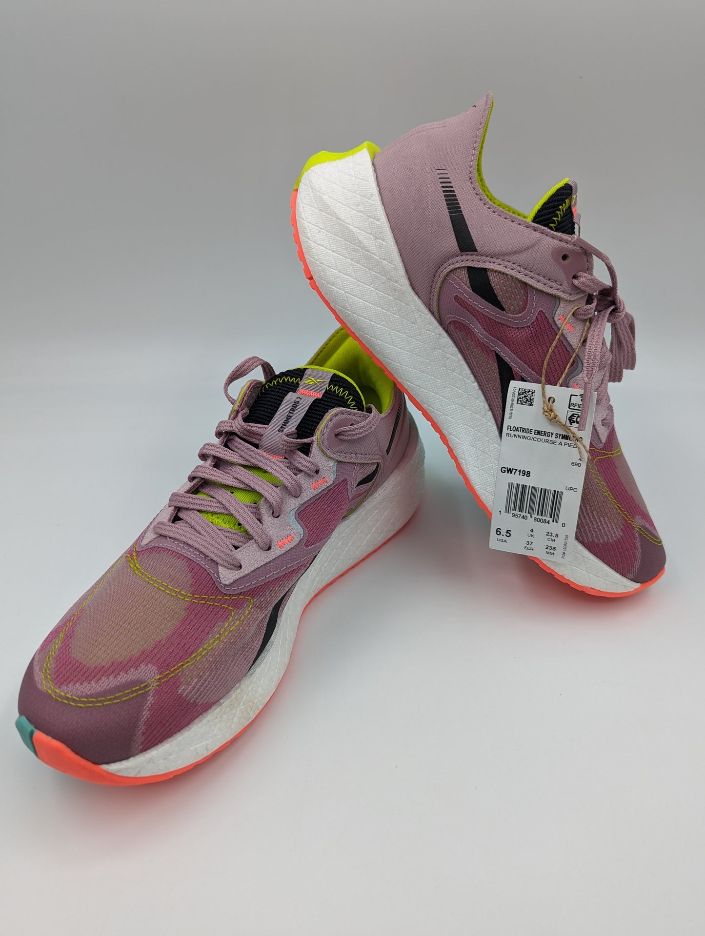 Reebok Floatride Energy Symmetro 2 Running Pro Morado / Verde / Blanco No 23.5