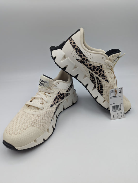 Reebok Zig Dynamica 2.0 Running / Training Beige / Animal Print No 23.5