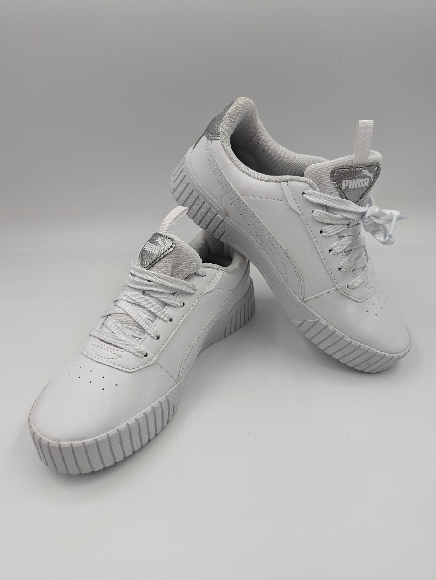 Puma Casual Media Plataforma Blanco / Plata No 23