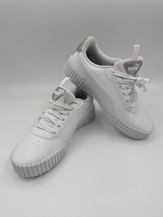 Puma Casual Media Plataforma Blanco / Plata No 23