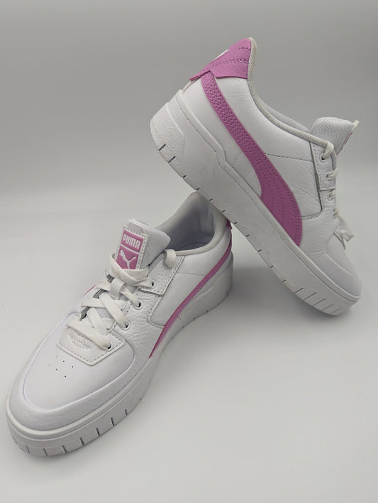 Puma Mayze Plataforma Blanco Piel / Lila No 25
