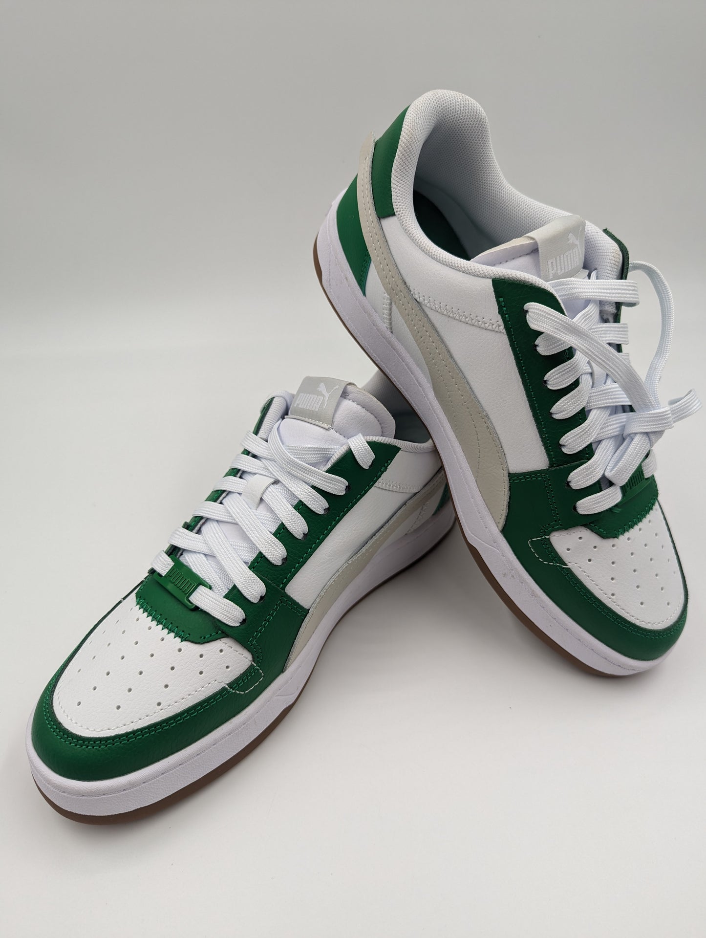Puma Casual Leather Verde / Blanco / Gris No 26