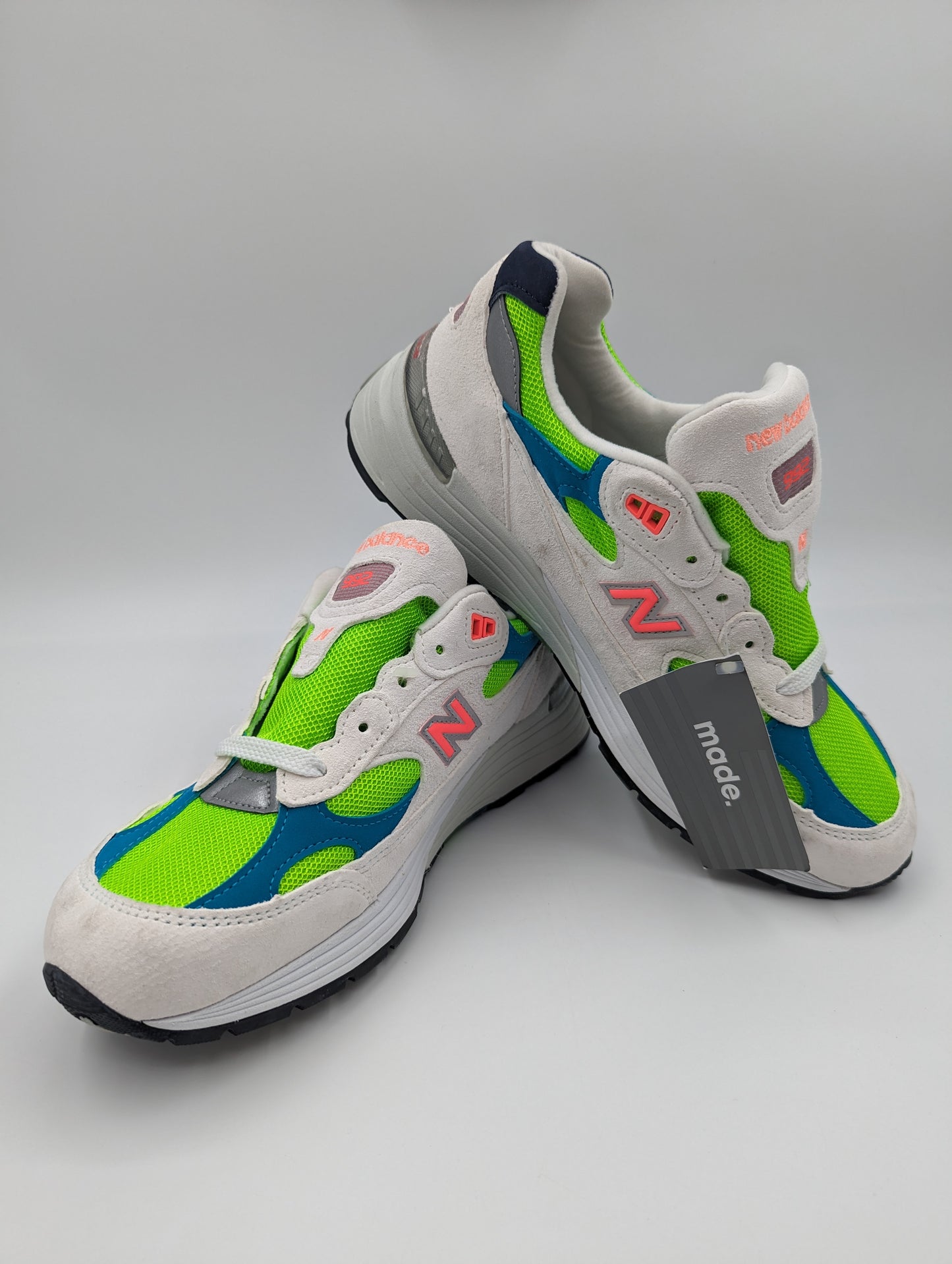 New Balance 992 Casual / Training Blanco / Verde / Naranja No 26