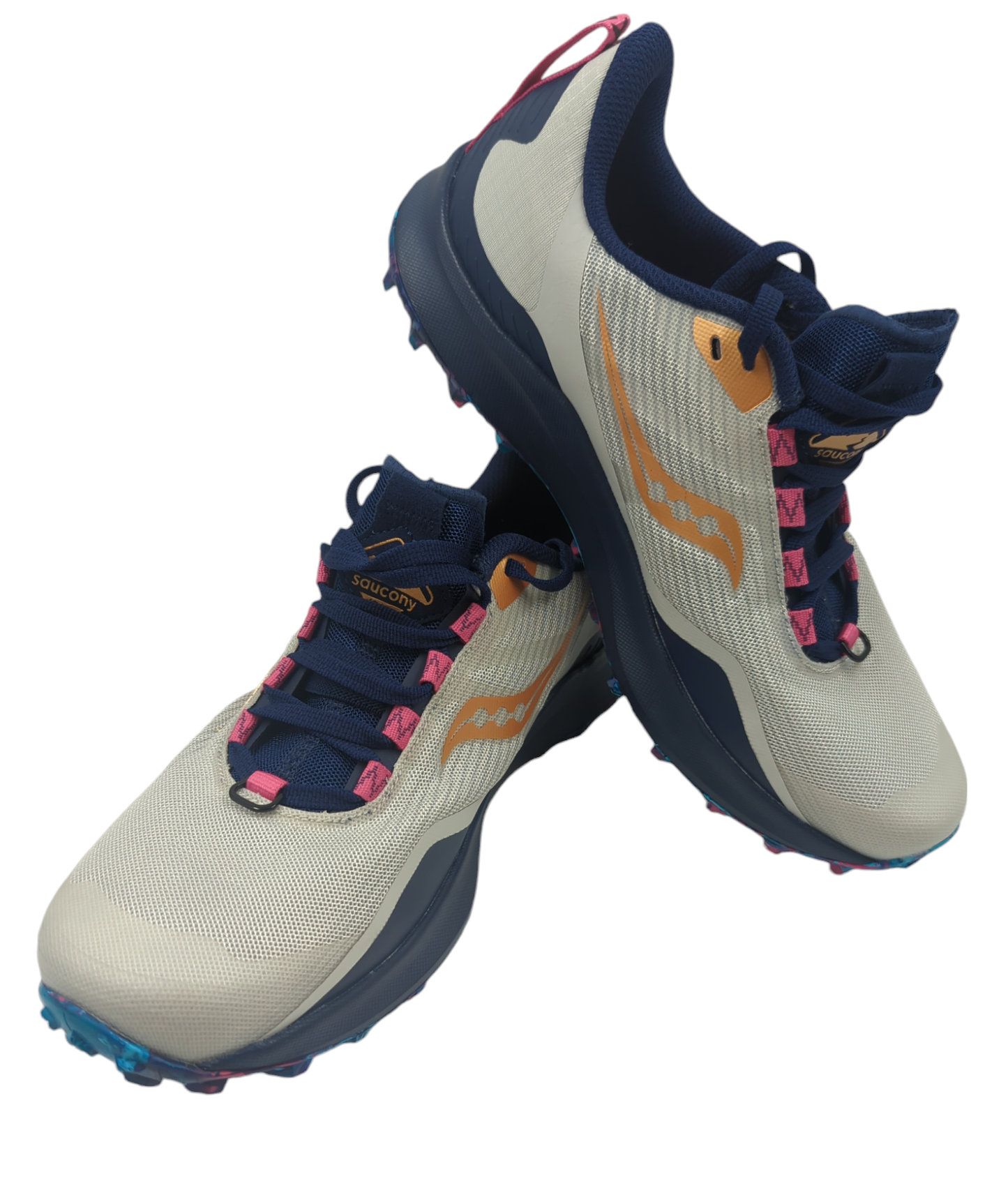 Sauncony Peregrine 12 Trail Running Pro Azul / Gris / Dorado No 25
