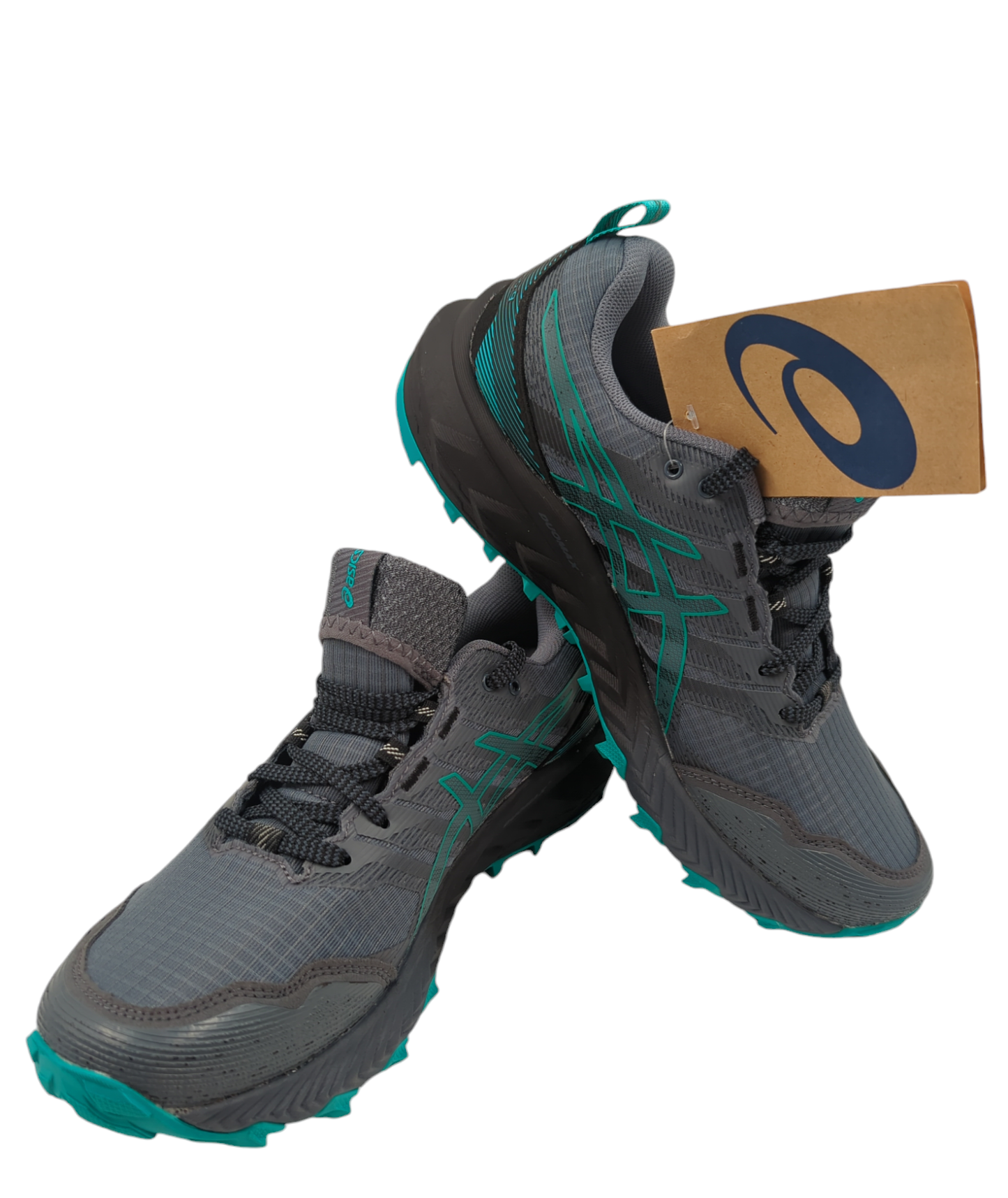 Asics Gel Trabuco 9 Trail / Running Pro Gris / Verde No 24