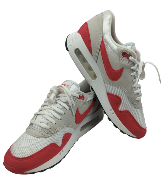 Nike Air Max 1 Casual / Training Rojo / Gris / Blanco No 26.5
