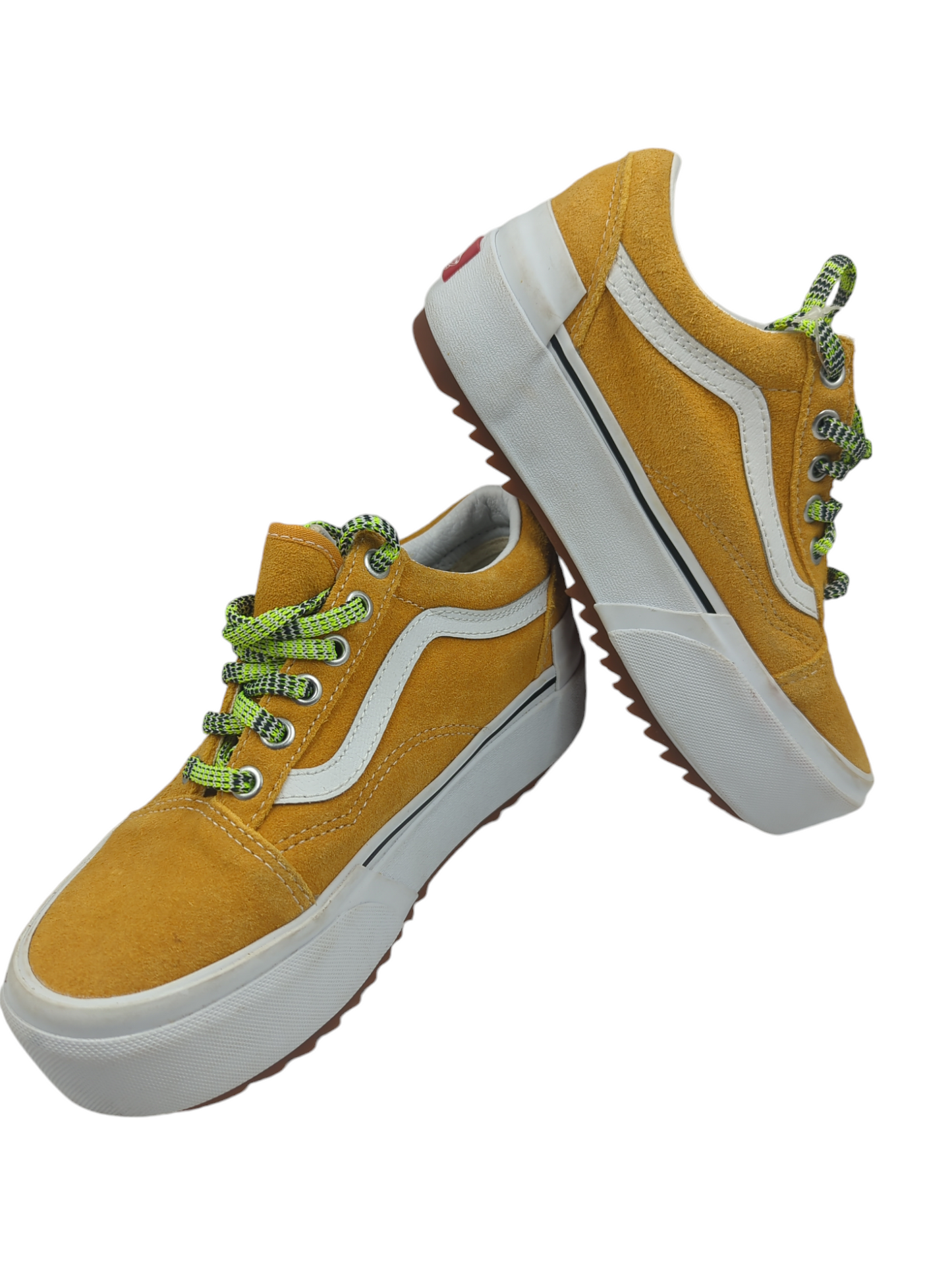 Vans Old School Plataforma Casual Amarillo / Blanco No 22