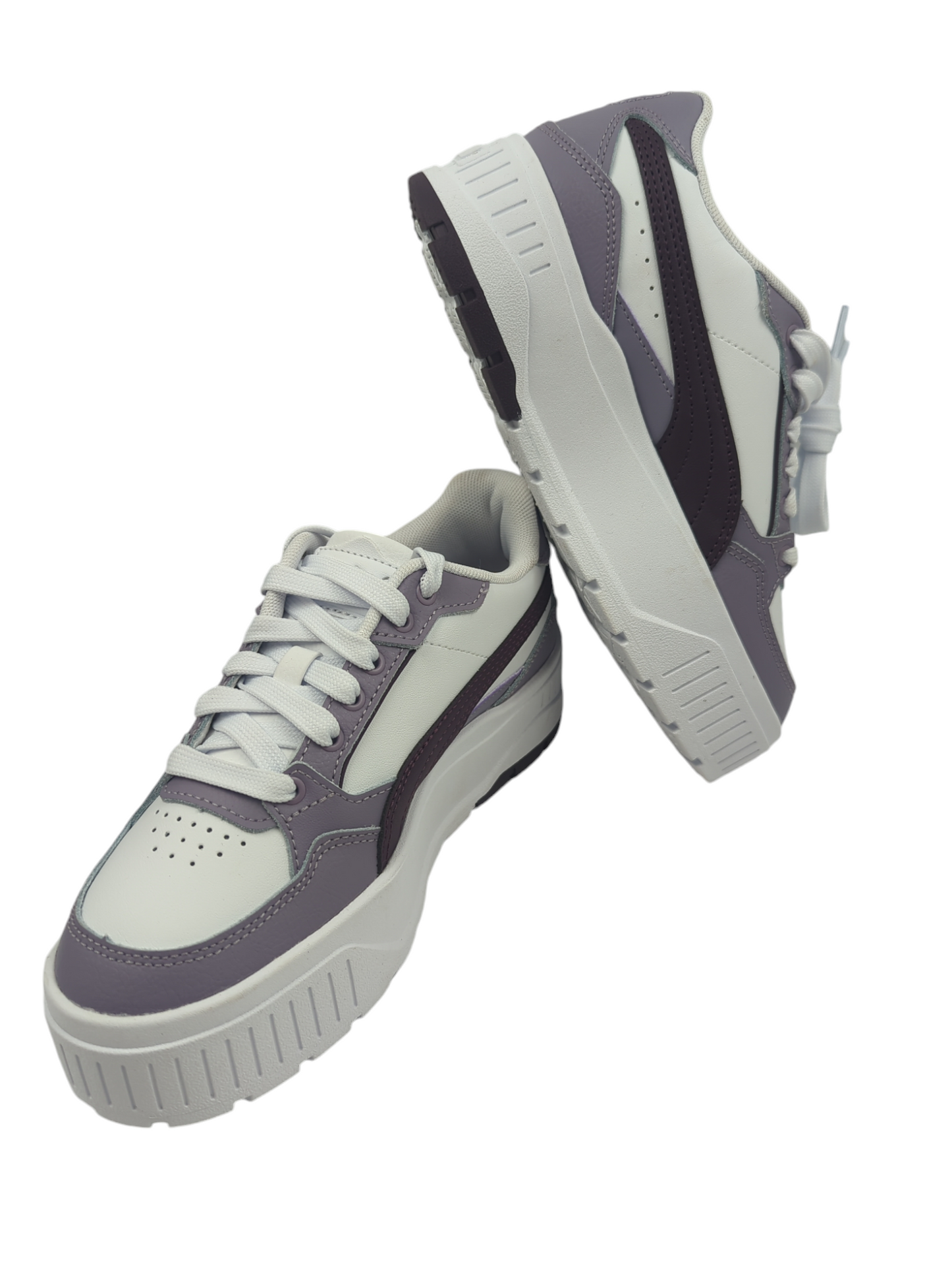 Puma Mayze Plataforma Casual Blanco / Morado No 22.5