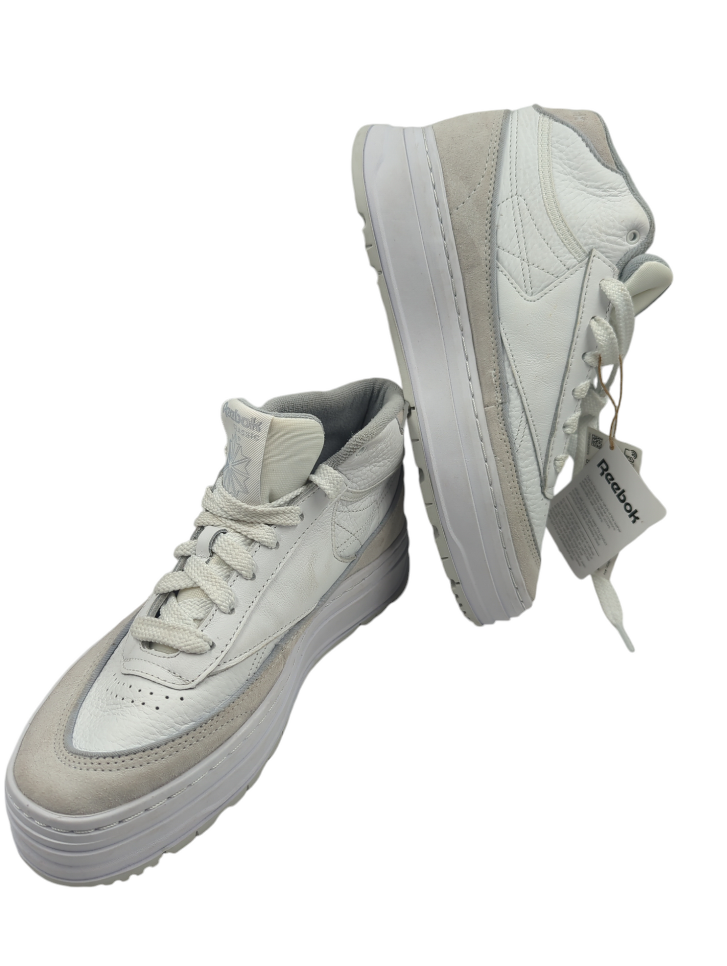 Reebok Club C Geo Mid Bota Casual Piel / Blanco No 24.5