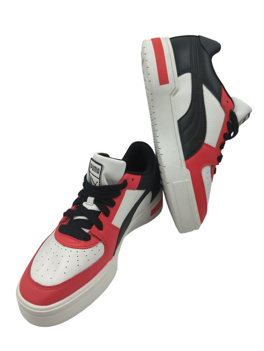 Puma Caven Pro Casual Piel Negro / Rojo / Blanco No 27