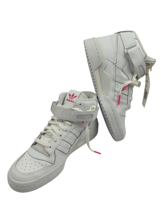 Adidas Forum Mid Bota Casual Piel Blanco / Tonos Rosa No 24.5