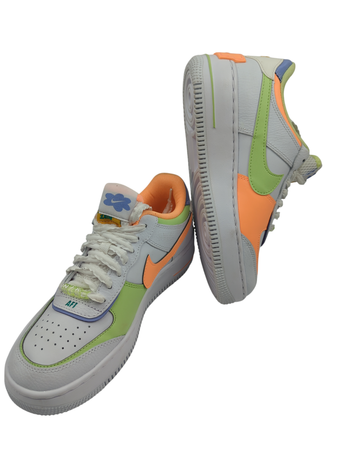 Nike Air Force Shadow Edición Especial Blanco / Colores No 24.5