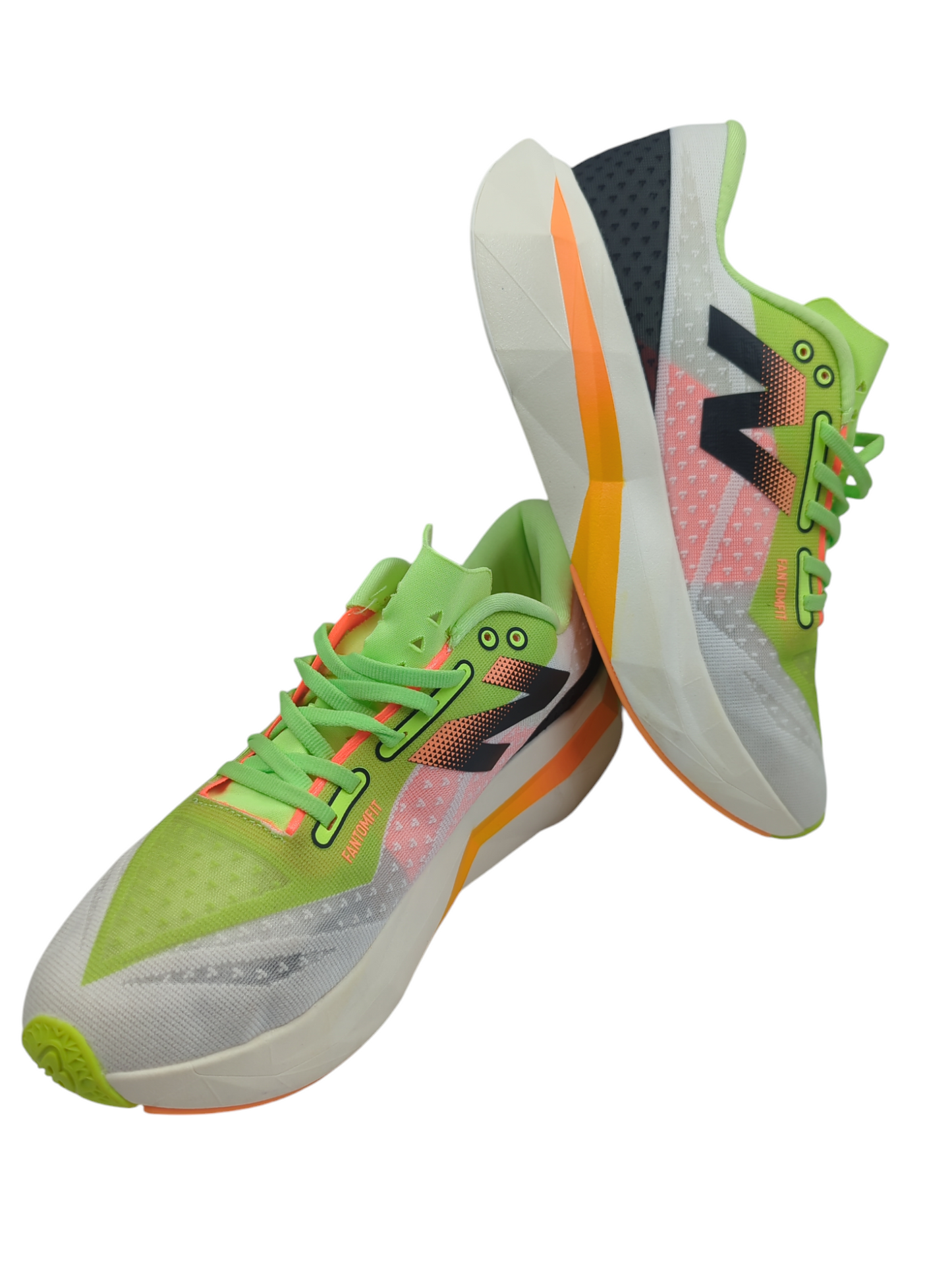 New Balance Running Pro V4 Elite Verde / Blanco / Naranja No 27
