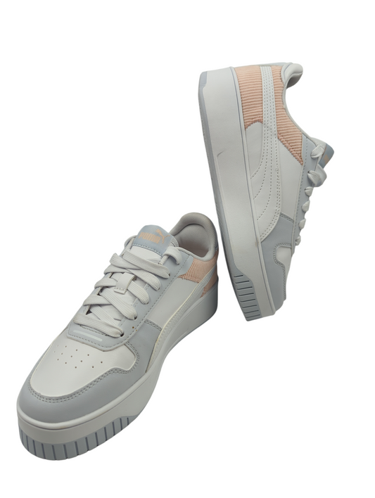 Puma Ca Casual Media Plataforma Blanco / Azul / Pana Rosa No 23.5