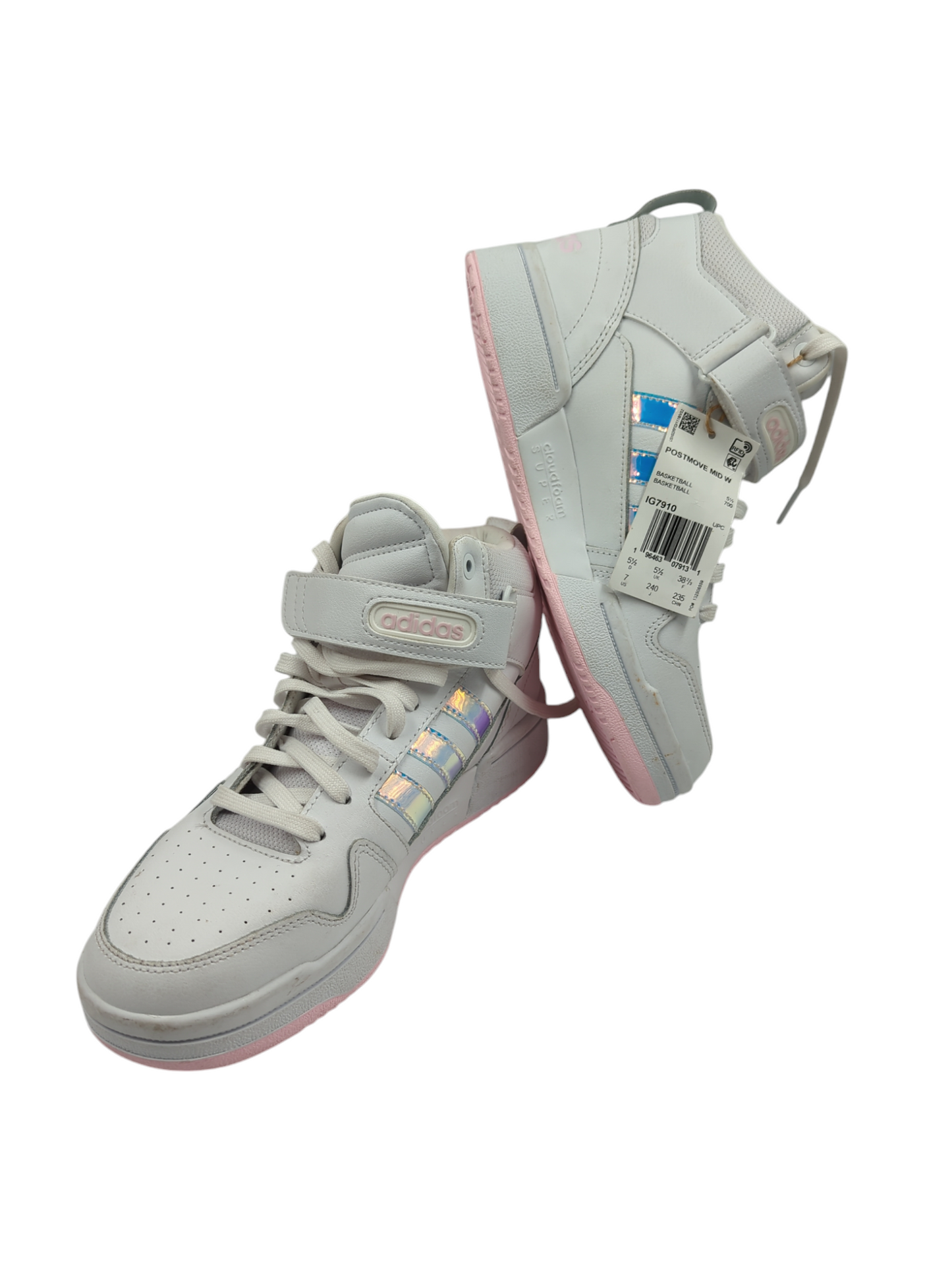 Adidas Postmove Mid Basketball Retro Casual Blanco / Iridiscente No 24