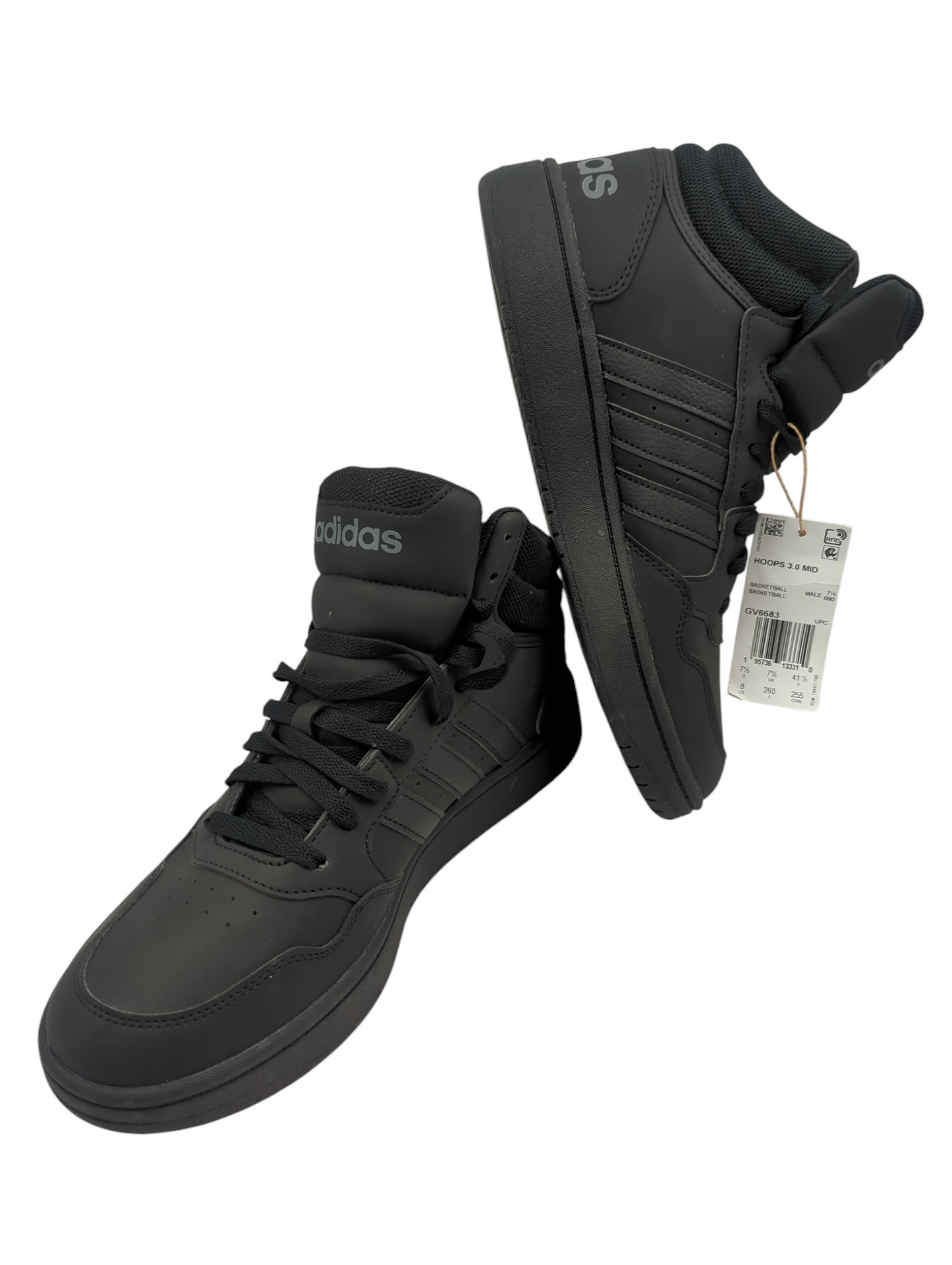 Adidas Hoops 3.0 Mid Basketball Retro Casual Negro No 26