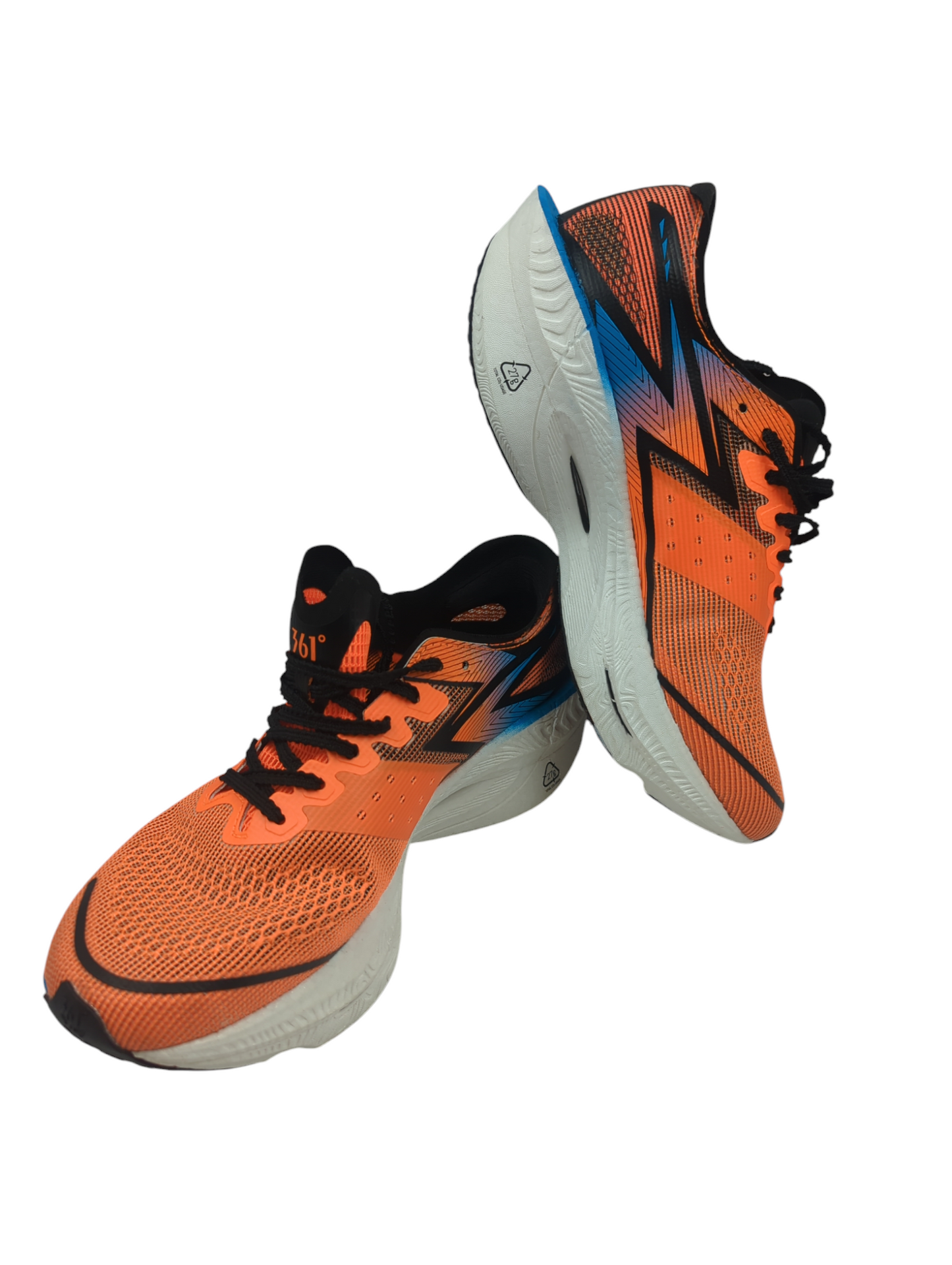 361 Flame III Running Pro Placa Fibra Carbono Naranja / Negro / Azul No 25.5