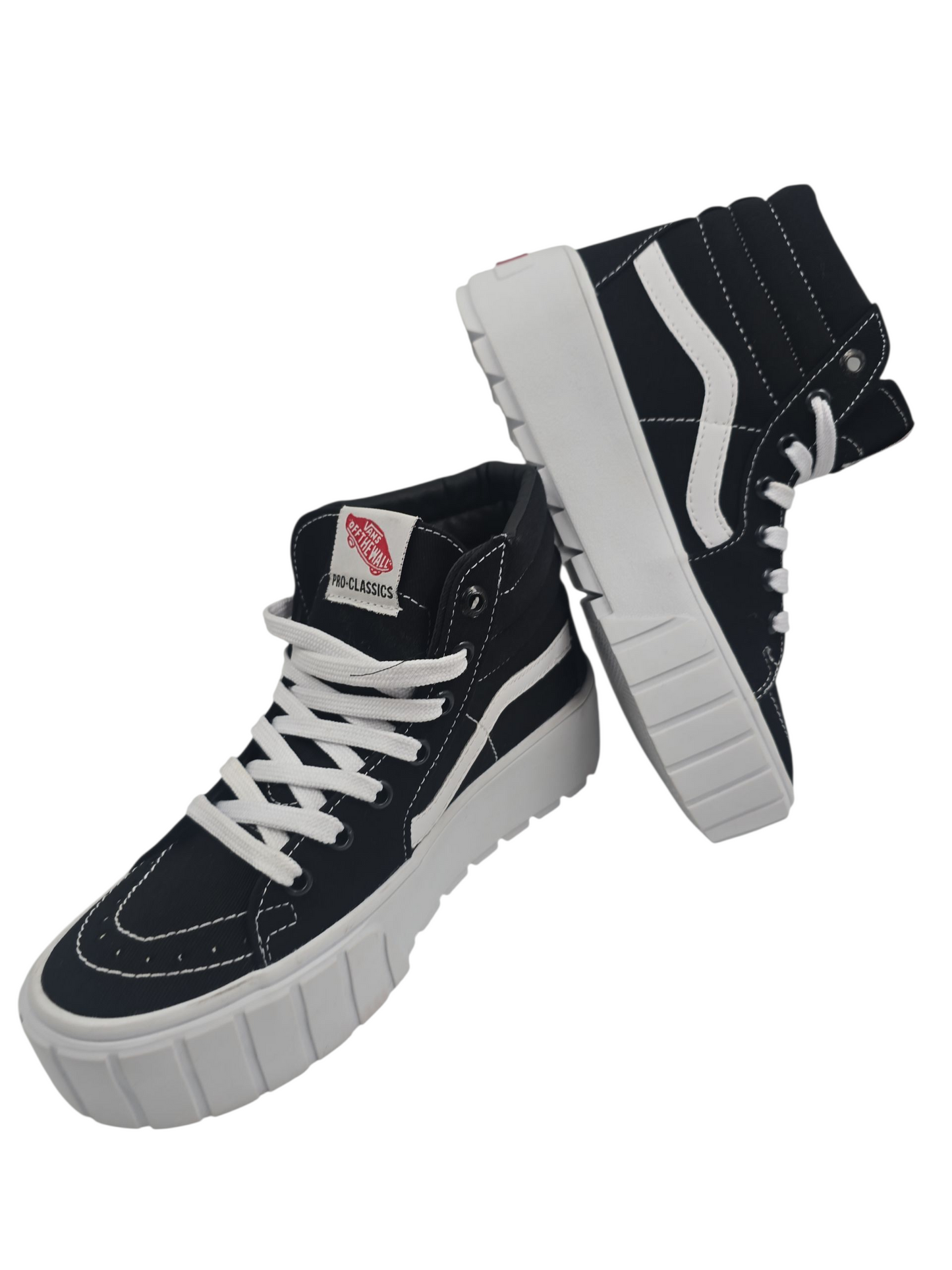 Vans Hi Tapered Bota Plataforma Negro / Blanco No 24
