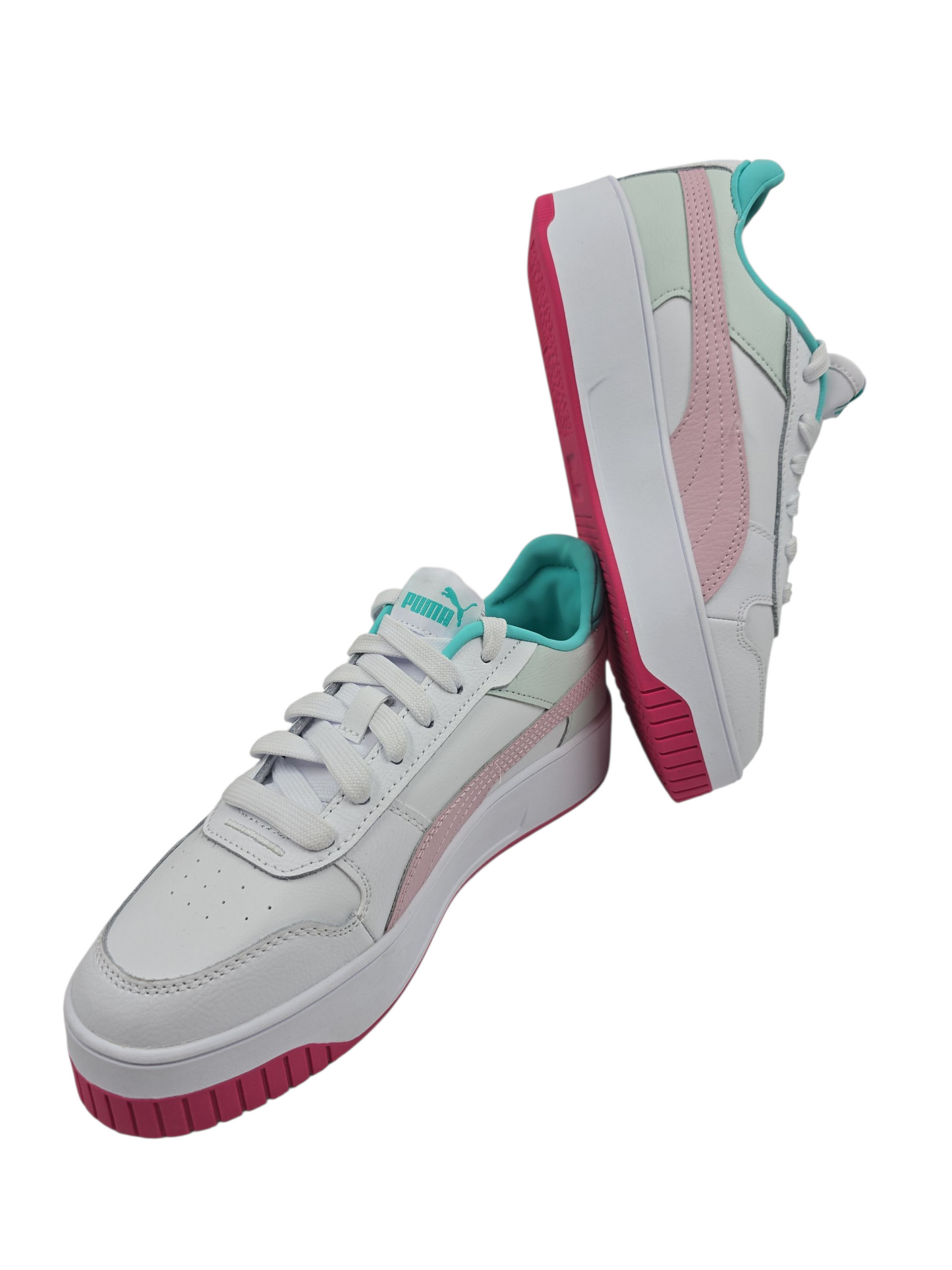 Puma Carina Pro 2.0 Casual Blanco / Rosa / Verde No 24