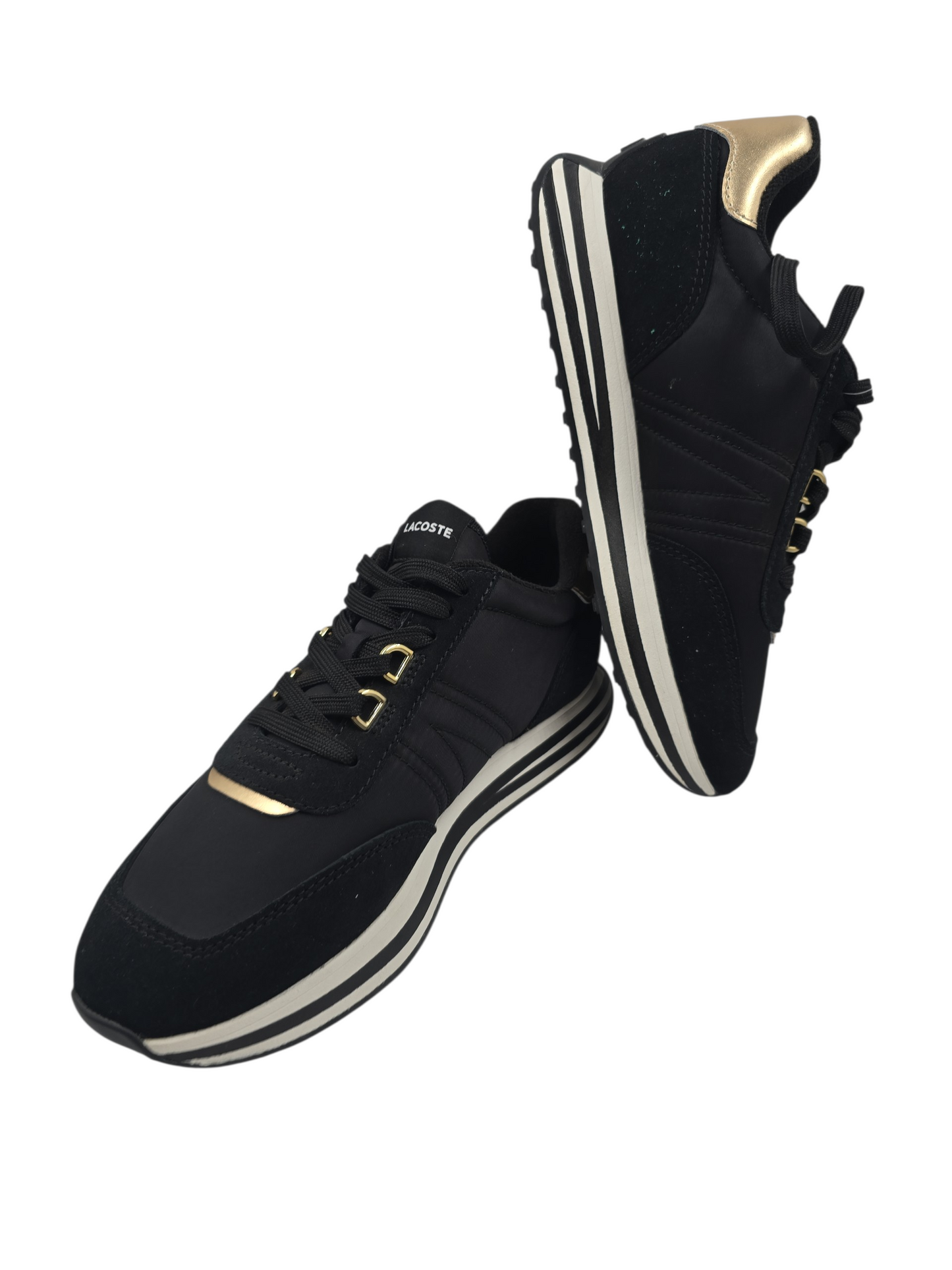 Lacoste Spin Casual Sport Negro / Dorado No 23.5